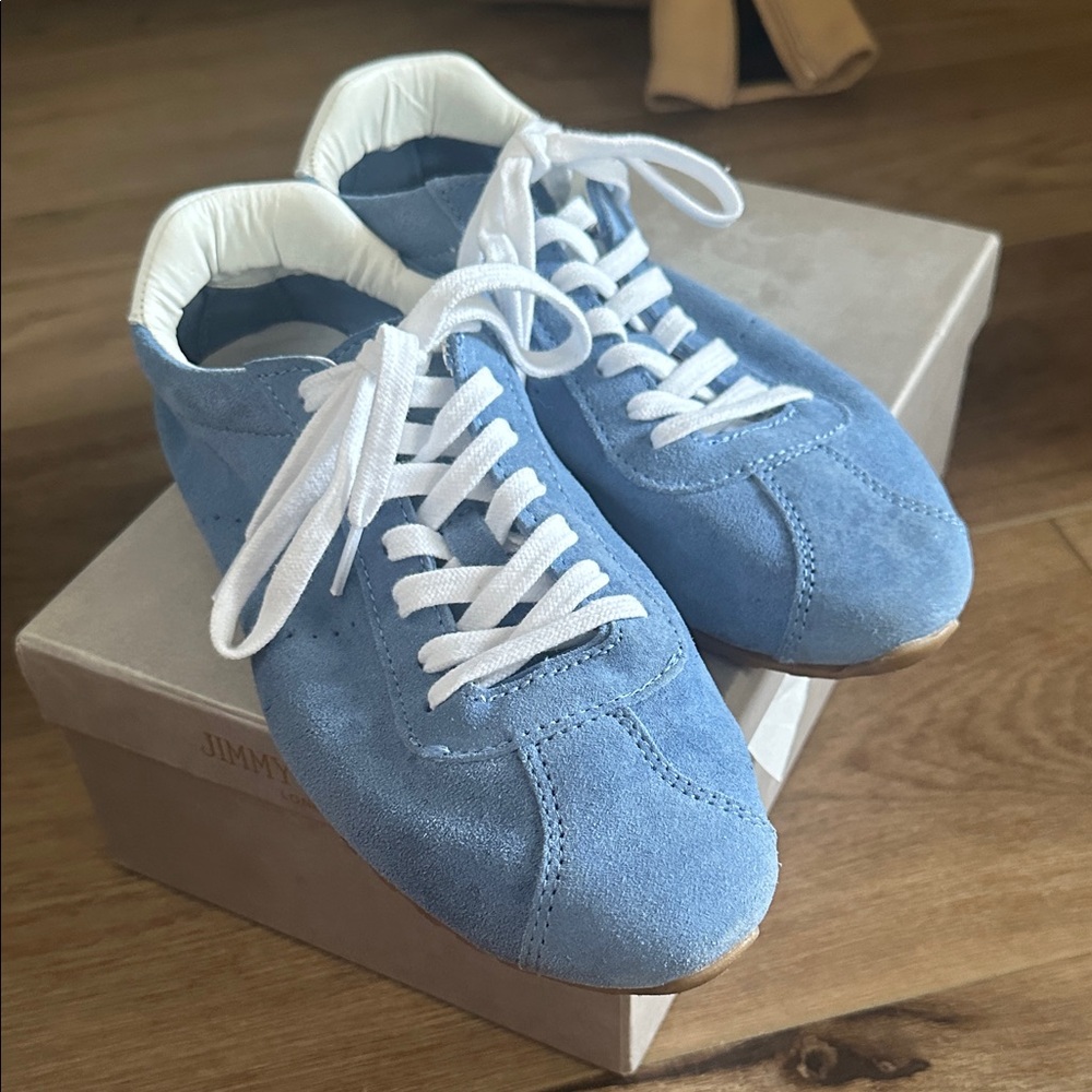 Dolce Vita Light Blue Suede Sneakers